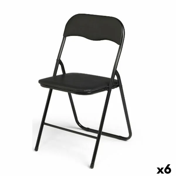 Sulankstoma Kėdė Gift Decor Juoda (6 vnt.)
