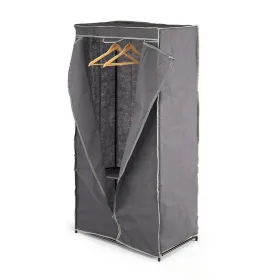 Garderobe Kipit Melns Pelēks Drāna 75 x 46 x 160 cm