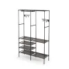 Drabužinė Kipit Juoda Metalinis Audinys polipropileno 108 x 36 x 170 cm