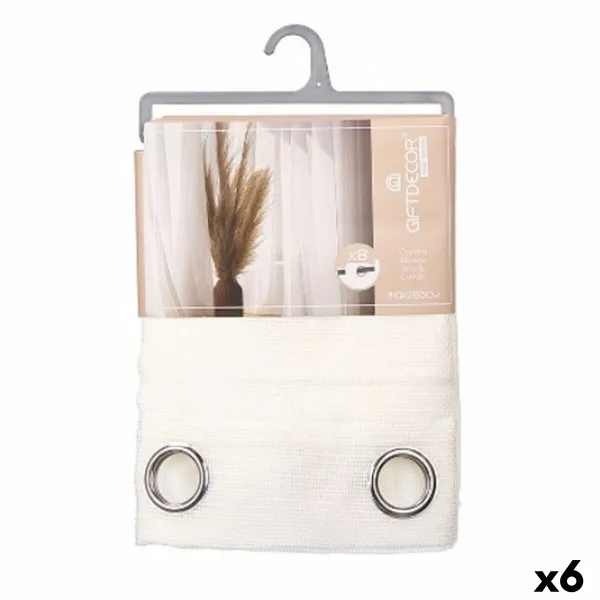 Aizkari Gift Decor Balts 140 x 260 cm (6 gb.)