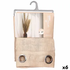 Curtain Gift Decor Brown 140 x 260 cm (6 Units)
