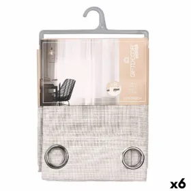 Curtain Gift Decor Grey 140 x 260 cm Stripes (6 Units)