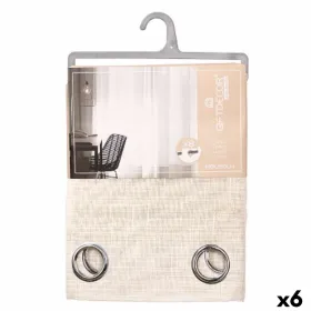 Curtain Gift Decor Brown 140 x 260 cm Stripes (6 Units)