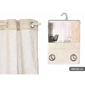 Curtain Gift Decor Brown 140 x 260 cm Stripes (6 Units)