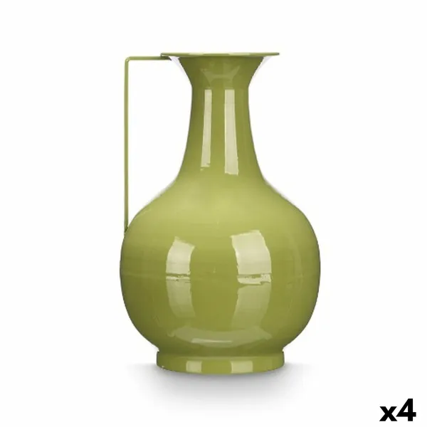 Vaza Gift Decor Žalia Geležis Kamuolys 24 x 38 x 14,8 cm (4 vnt.)