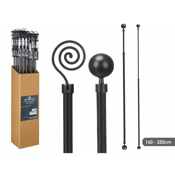 Curtain Bar Gift Decor Extendable 160-320 cm (24 Units)