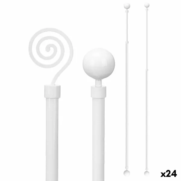 Aizkaru stanga Gift Decor Pagarināms 160-320 cm (24 gb.)