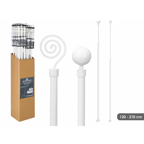 Aizkaru stanga Gift Decor Pagarināms 160-320 cm (24 gb.)