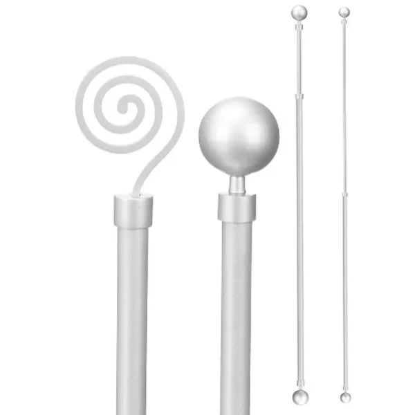 Aizkaru stanga Gift Decor Pagarināms 160-320 cm (24 gb.)