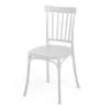 Chair Gift Decor White polypropylene 42 x 81,5 x 45 cm Bars