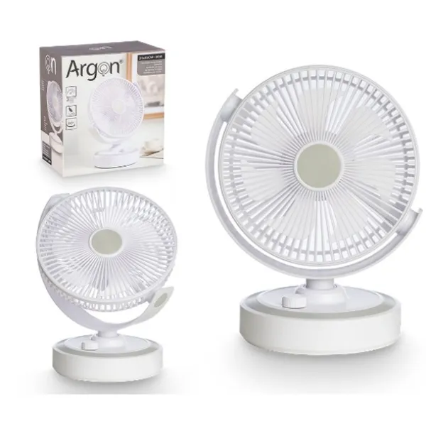 Table Fan Argon White 30 W 21 x 28 x 32,5 cm