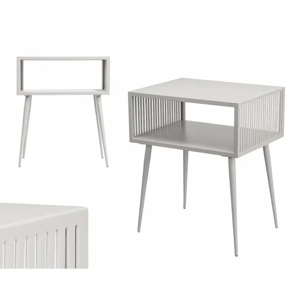 Side table Gift Decor Grey 46,5 x 36,2 x 55,5 cm
