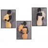 Полотно Gift Decor Жёлтый Чёрный Серый 40 x 3 x 50 cm (6 штук)