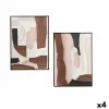 Полотно Gift Decor Коричневый Бежевый Абстракция 50 x 3 x 70 cm (4 штук)