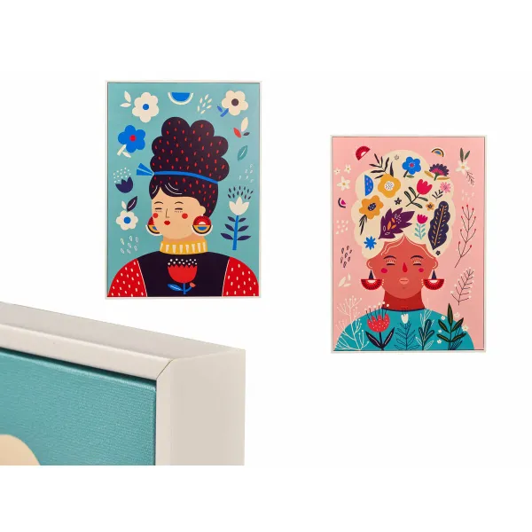 Полотно Gift Decor Разноцветный Женщина 50 x 3 x 70 cm (4 штук)