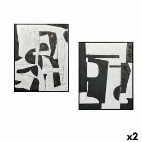 Полотно Gift Decor Lovers Белый Чёрный 70 x 3,5 x 90 cm (2 штук)