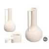 Vase Gift Decor White Ceramic 18 x 34,5 x 18 cm