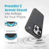 Speck Presidio2 Pro Magsafe - iPhone 15 Pro Case (Charcoal Gray / Cool Bronze / White)