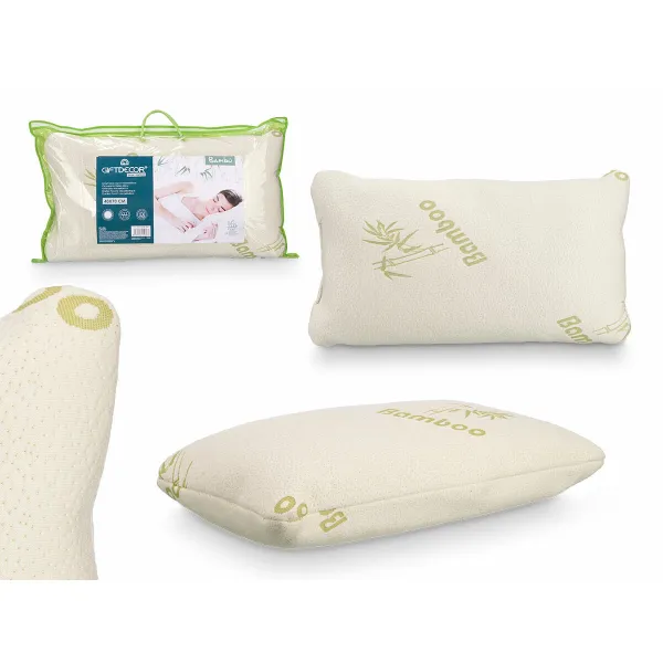 Viscoelastic Pillow Gift Decor White 70 x 15 x 40 cm (6 Units)