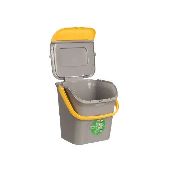 Šiukšlių dėžė Stefanplast ECOWAY Geltona Pilka polipropileno 28 L Sudedamas (6 vnt.)