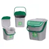 Šiukšlių dėžė Stefanplast ECOWAY Žalia Pilka polipropileno 28 L Sudedamas (6 vnt.)
