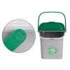 Šiukšlių dėžė Stefanplast ECOWAY Žalia Pilka polipropileno 28 L Sudedamas (6 vnt.)