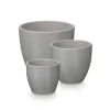 Katlu komplekts Ibergarden Pelēks Māls Ø 14 cm Ø 22 cm Ø 17 cm 3 Daudzums