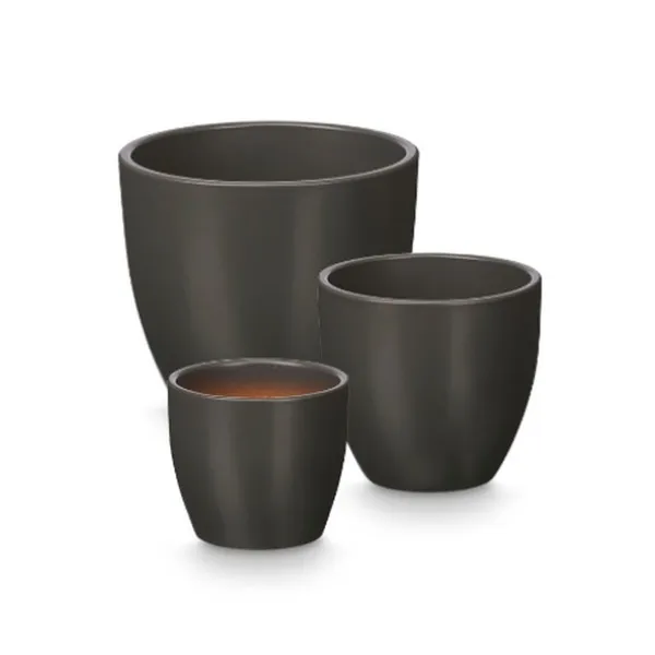 Katlu komplekts Ibergarden Antracīts Māls Ø 14 cm Ø 22 cm Ø 17 cm 3 Daudzums