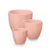 Puodų rinkinys Ibergarden Rožinė Molis Ø 14 cm Ø 22 cm Ø 17 cm 3 Dalys
