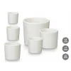 Set of pots Ibergarden White Clay Ø 14 cm Ø 22 cm Ø 17 cm 3 Pieces