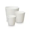 Puodų rinkinys Ibergarden Balta Molis Ø 14 cm Ø 22 cm Ø 17 cm 3 Dalys