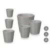Set of pots Ibergarden Grey Clay Ø 14 cm Ø 22 cm Ø 17 cm 3 Pieces