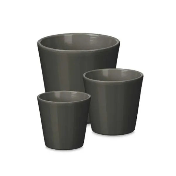 Puodų rinkinys Ibergarden Antracito Molis Ø 14 cm Ø 22 cm Ø 17 cm 3 Dalys