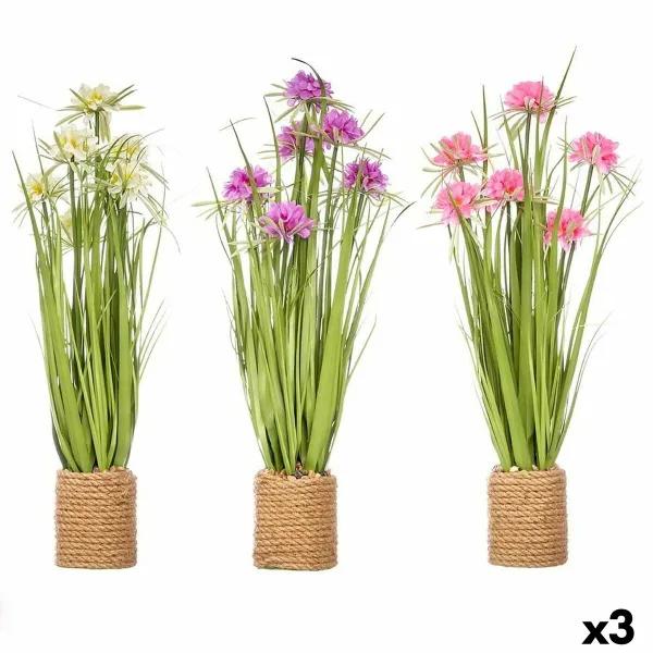 Decorative Plant Ibergarden Rope Plastic Stone 30 x 70 x 30 cm (3 Units)