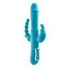 Double Penetration Stroker Adam & Eve Rabbit Blue