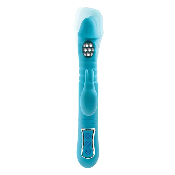 Double Penetration Stroker Adam & Eve Rabbit Blue