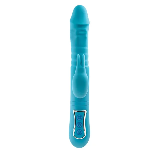 Double Penetration Stroker Adam & Eve Rabbit Blue