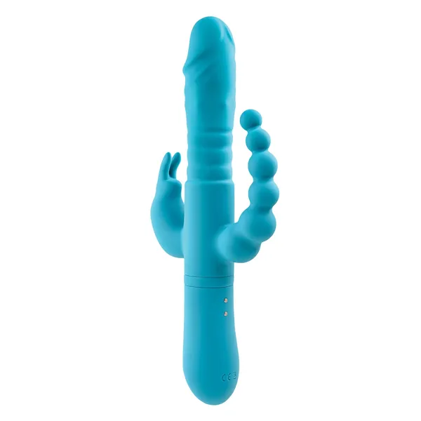 Double Penetration Stroker Adam & Eve Rabbit Blue