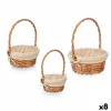 Basket set Kipit Natural Polyester Cotton wicker 3 Pieces (8 Units)