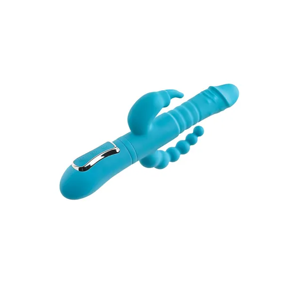 Double Penetration Stroker Adam & Eve Rabbit Blue