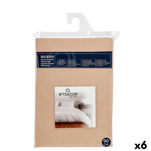Apakšējā lapa Gift Decor Bēšs 90 x 200 cm (6 gb.)