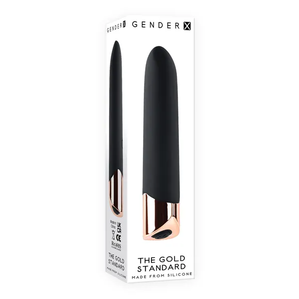 Mini-Vibrator Gender X The Gold Standard Black