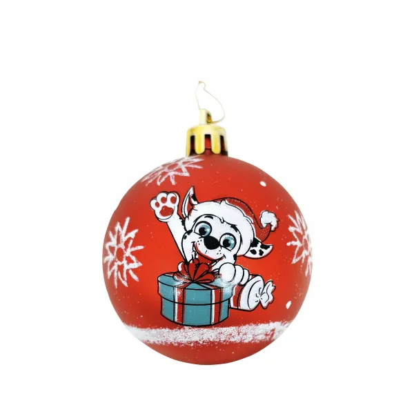 Eglutės rutuliukas The Paw Patrol Friendship Raudona 6 vnt. Plastmasinis (Ø 8 cm)