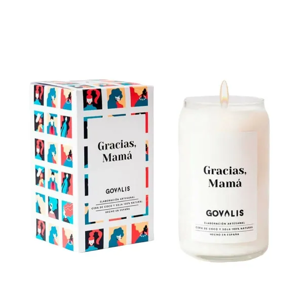 Tuoksukynttilä GOVALIS Gracias Mamá (500 g)