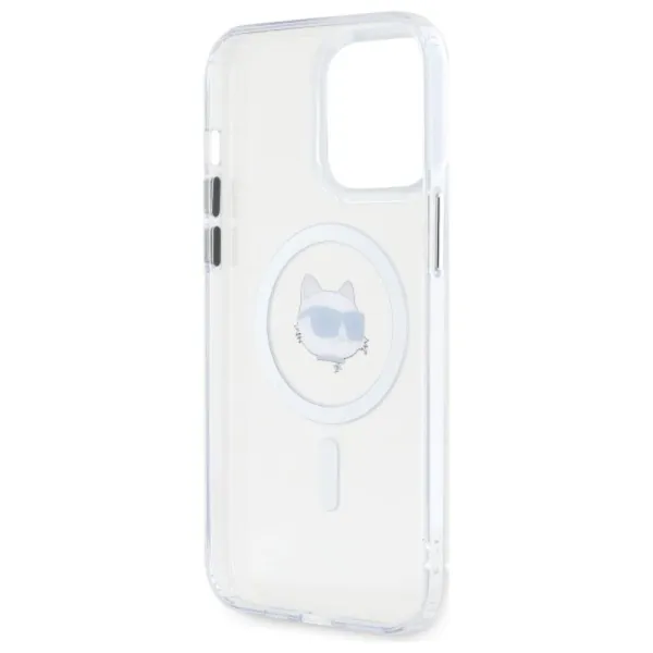 Karl Lagerfeld IML Metal Choupette Head MagSafe - Case for iPhone 13 Pro Max (White)