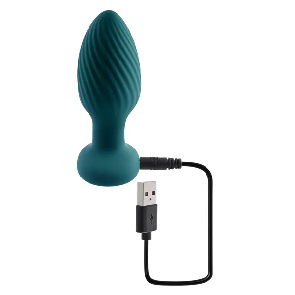 Anal plug Playboy SPINNING TAIL TEASER Green