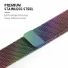 Crong Milano Steel - Stainless Steel Strap for Apple Watch 38/40/41/42 mm (Iridescent)