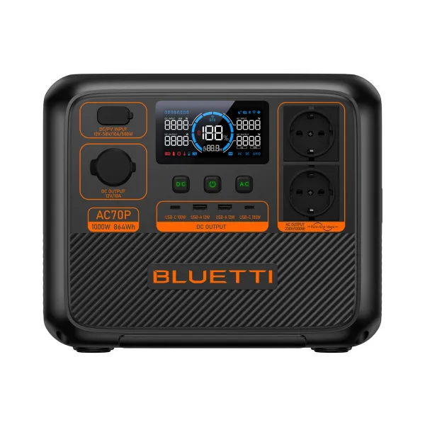 Kannettava voimalaitos Bluetti P-AC70P-EU-GY-BL-010