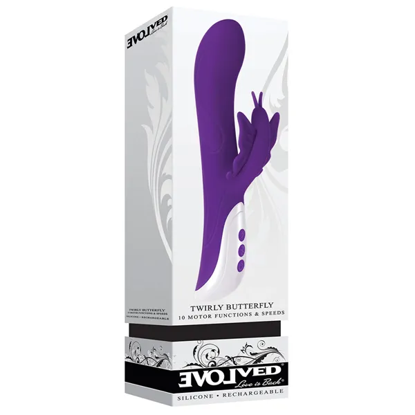 G-Spot Vibrator Evolved Purple Butterfly