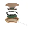 Crong MagSpot Wireless Charger – Aluminum MagSafe 15W Inductive Charger (Gold)